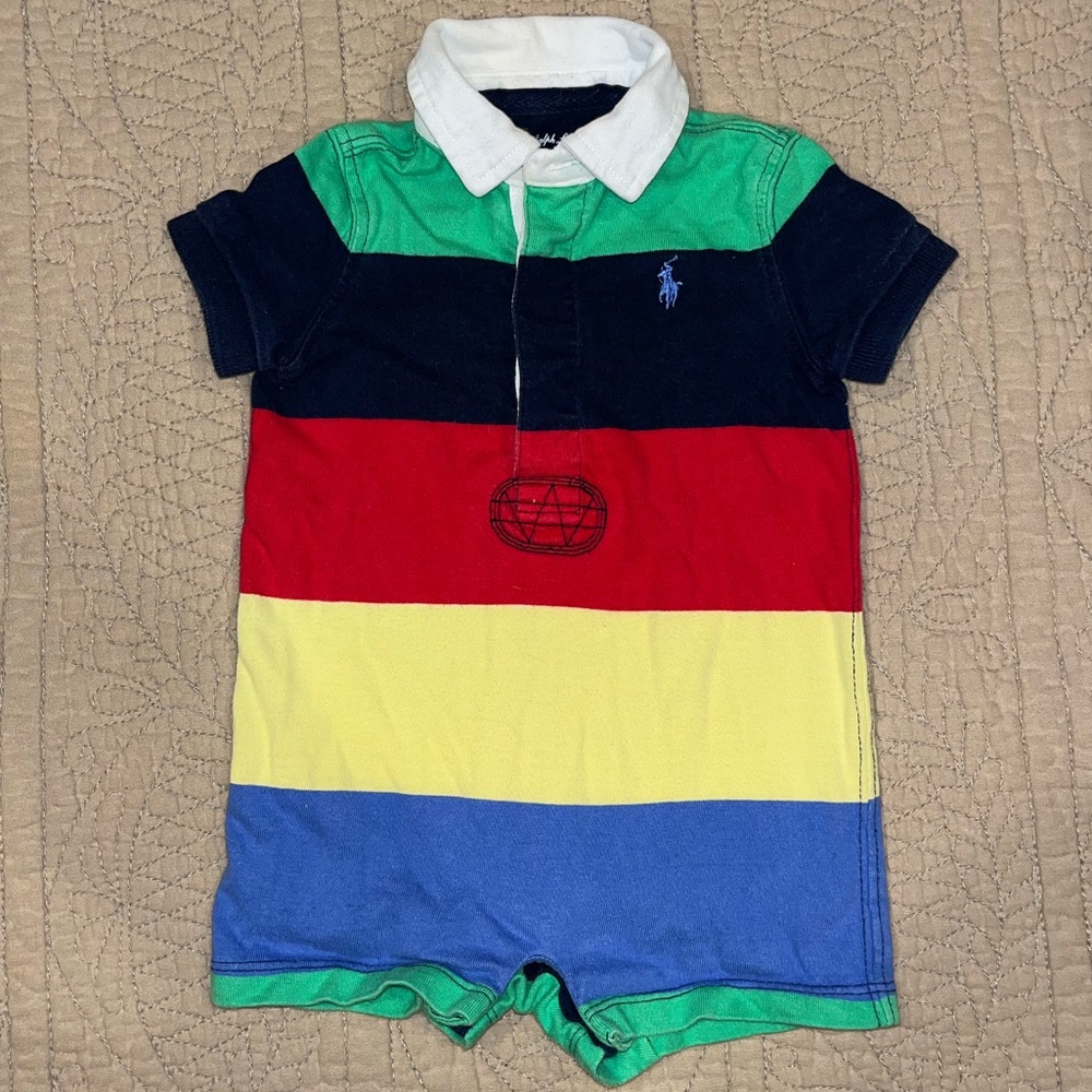 3M colorful Ralph Lauren Baby Onesie